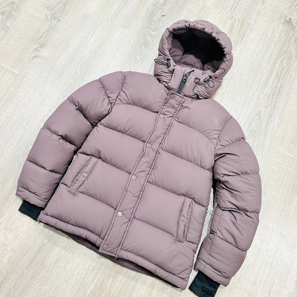 Tna Aritzia The Super Puff Down Jacket XXS Dusty Purple Mauve Hooded Puffer Coat